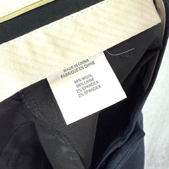 Theory Emery Wool Career Office Flared Bootcut Trouser Pants Womens 2 Blue - Picture 9 of 9